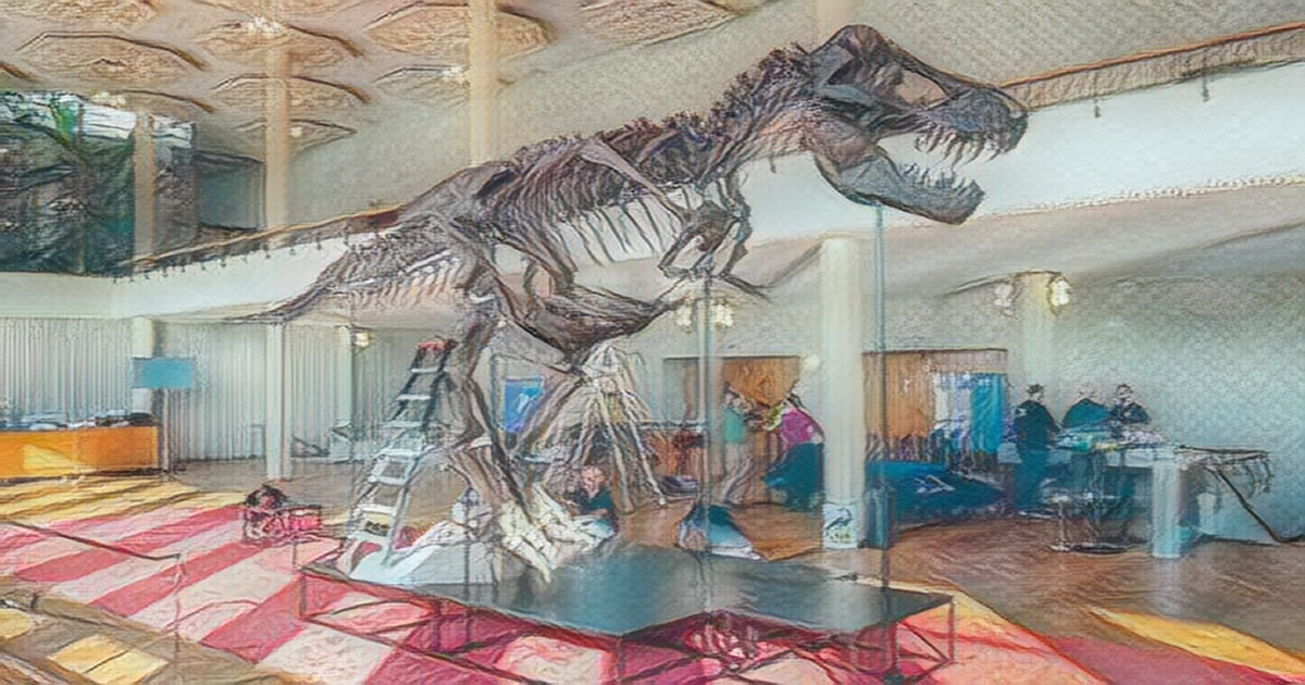 Giant Tyrannosaurus Rex skeleton to be auctioned in Switzerland