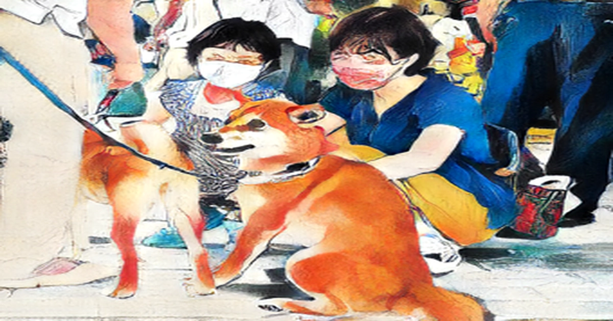 Shiba Inu dogs greet passengers at Japan's Hagi-Iwami Airport