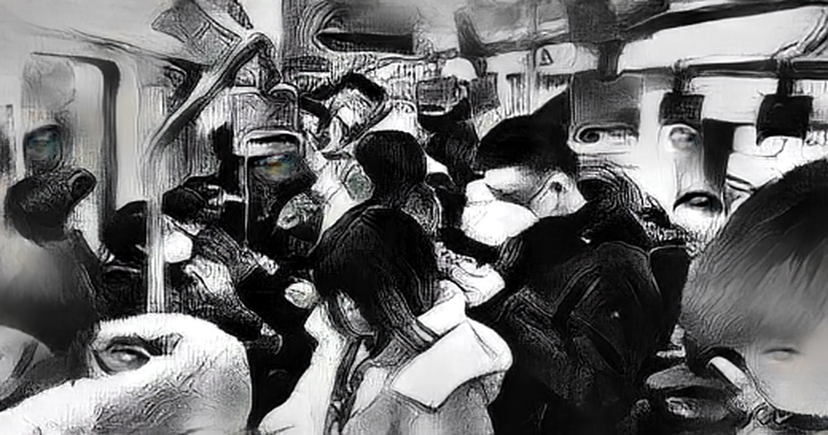 Mask-wearing Beijing, Shanghai commuters crowded subway trains
