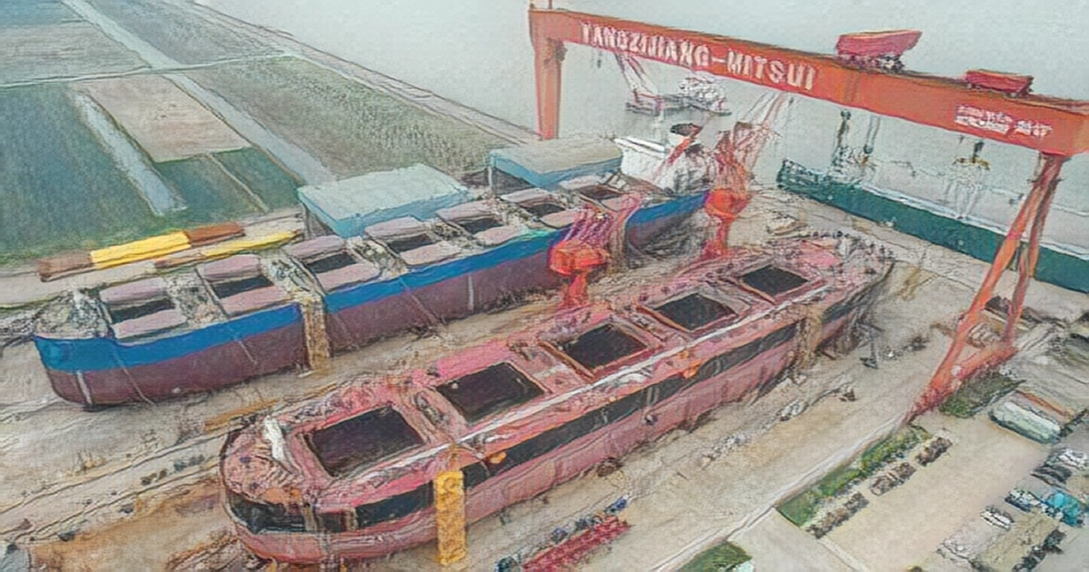 China's shipbuilding sector leads world’s market share