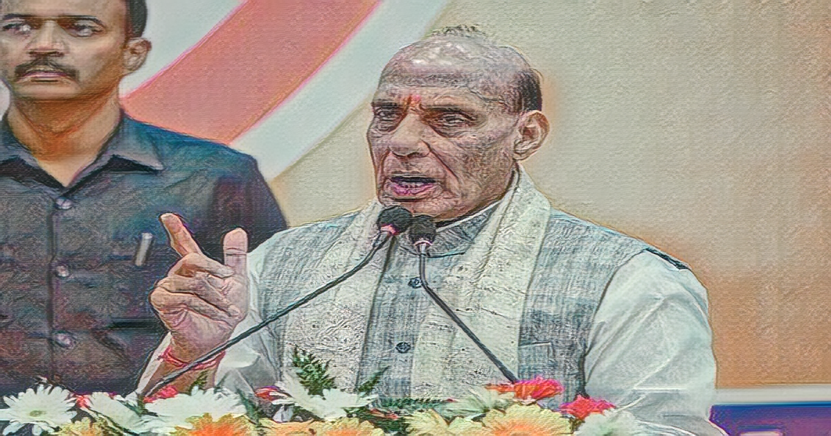Defence Minister Rajnath Singh to Address Public Rally in Tamil Nadu, Holds Road Show