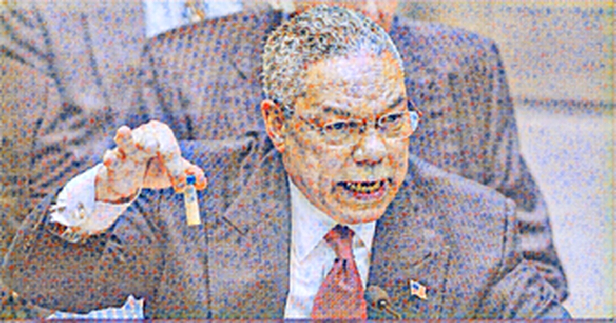 Colin Powell praised for helping liberate Iraq, in Baghdad