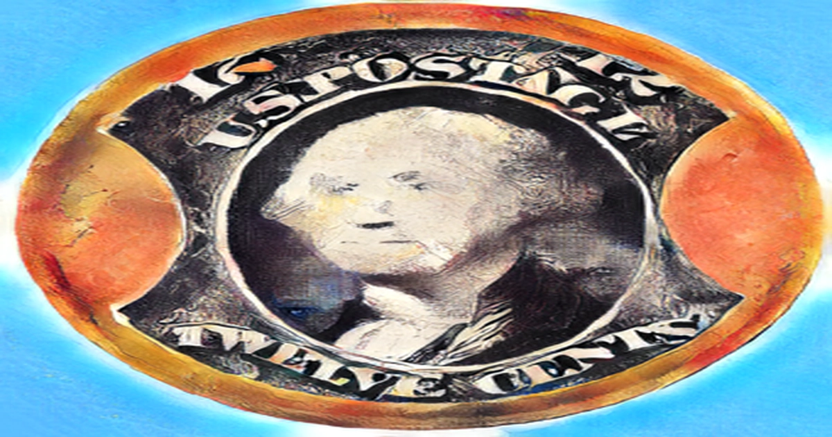Rare 12 cent stamp showing George Washington sells for thousands