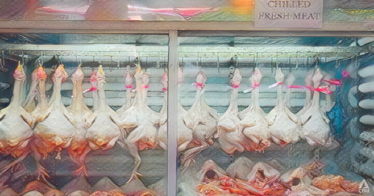 Sales of chicken fell by 50% during Chinese New Year